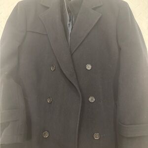 Polo Ralph Lauren Double-Breasted Navy Blue Pea Coat - Size XXL